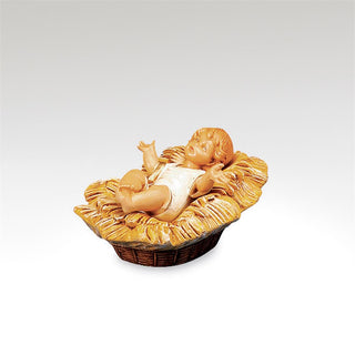 7.5-Inch Scale Baby Jesus With Manger Nativity Figure