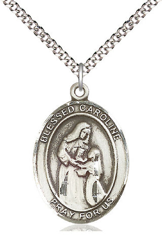 Pewter Blessed Caroline Gerhardinger Medal Catholic Jewelry Engraved Catholic Saint Jewelry