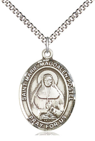 Pewter Marie Magdalen Postel Medal Catholic Jewelry Engraved Catholic Saint Jewelry
