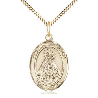 14kt Gold Filled Our Lady of Olives Medal Catholic Jewelry Engraved Catholic Saint Jewelry