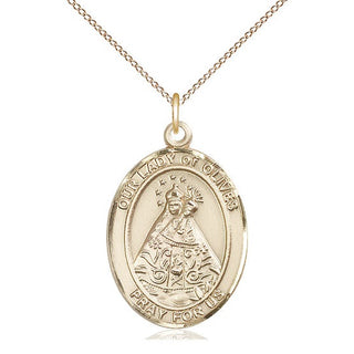 14kt Gold Filled Our Lady of Olives Medal Catholic Jewelry Engraved Catholic Saint Jewelry