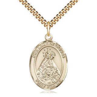 14kt Gold Filled Our Lady of Olives Medal Catholic Jewelry Engraved Catholic Saint Jewelry
