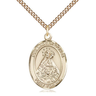 14kt Gold Filled Our Lady of Olives Medal Catholic Jewelry Engraved Catholic Saint Jewelry