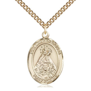 14kt Gold Filled Our Lady of Olives Medal Catholic Jewelry Engraved Catholic Saint Jewelry