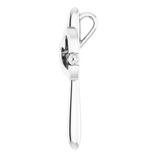 Platinum Cross with Heart Pendant