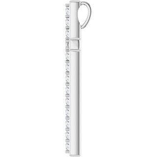 14K White 1 CTW Natural Diamond Cross Pendant