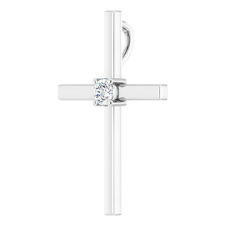 Platinum .15 CT Natural Diamond Pendant  