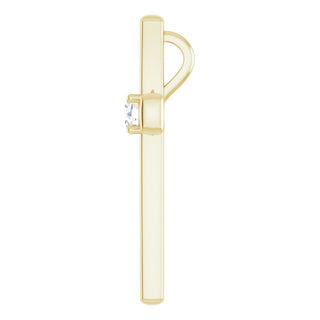 14K Yellow 1/5 CTW Natural Diamond Cross Pendant  