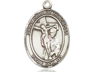 Sterling Silver Saint Paul of the Cross Medal Catholic Jewelry Engraved Catholic Saint Jewelry