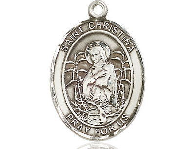 Sterling Silver St. Christina the Astonishing Medal | Large | Engravable