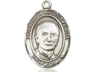 Pewter Saint Hannibal Medal Engraved Catholic Saint Jewelry