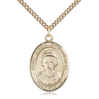 14kt Gold Filled Saint Joseph Freinademetz Medal Catholic Jewelry Engraved Catholic Saint Jewelry
