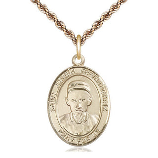 14kt Gold Filled Saint Joseph Freinademetz Medal Catholic Jewelry Engraved Catholic Saint Jewelry