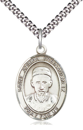 Pewter Saint Joseph Freinademetz Medal Catholic Jewelry Engraved Catholic Saint Jewelry