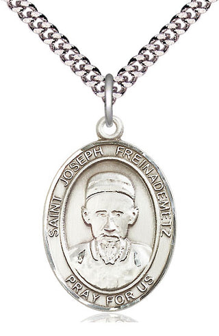 Sterling Silver Saint Joseph Freinademetz Medal Catholic Jewelry Engraved Catholic Saint Jewelry