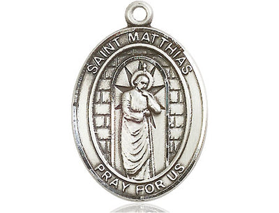 Sterling Silver St. Matthias the Apostle Medal | Large | Engravable