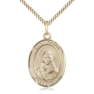 14kt Gold Filled Saint Rafka Medal Catholic Jewelry Engraved Catholic Saint Jewelry