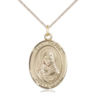 14kt Gold Filled Saint Rafka Medal Catholic Jewelry Engraved Catholic Saint Jewelry