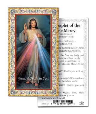 100-Pack - Divine Mercy Holy Card