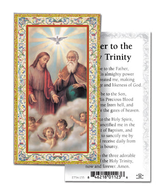 100-Pack - Prayer To Holy Trinity Holy Card