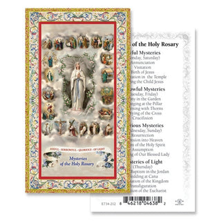 100-Pack - Mysteries Of The Rosary Holy Card