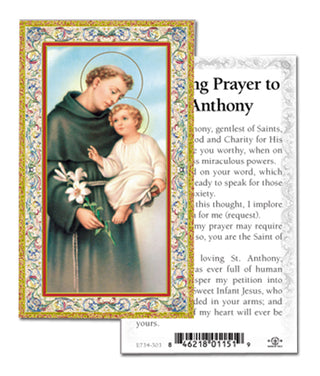 100-Pack - St Anthony-Unfailing Prayer Holy Card