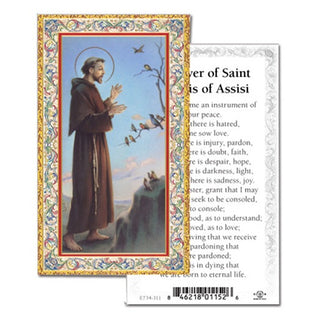 100-Pack - St Francis Prayer For Peace Holy Card