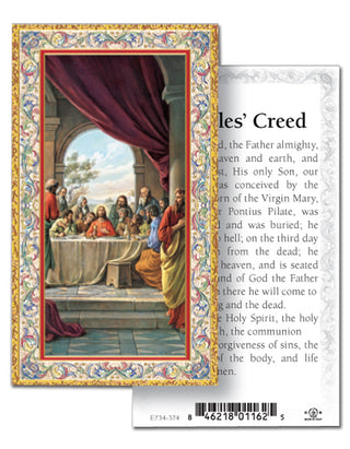 100-Pack - Apostle'S Creed Last Supper Holy Card