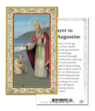 100-Pack - Prayer To St Augustine Holy Card