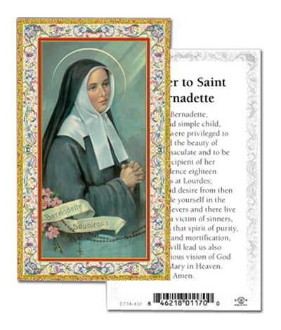 100-Pack - Prayer To St Bernadette Holy Card