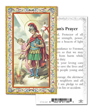 100-Pack - St Florian Fireman Prayer Holy Card
