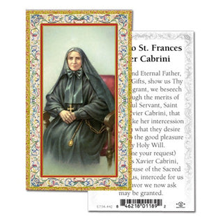 100-Pack - Prayer To St Francis Cabrini Holy Card