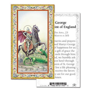100-Pack - Prayer To St George Holy Card