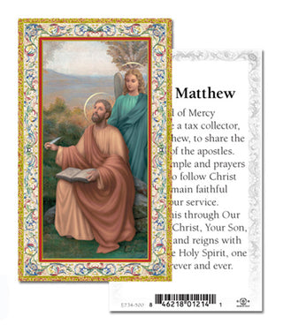 100-Pack - St Matthew Holy Card
