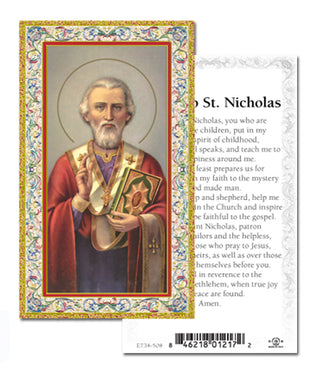 100-Pack - St Nicholas Holy Card