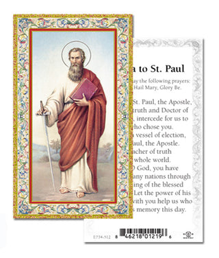 100-Pack - St Paul Holy Card