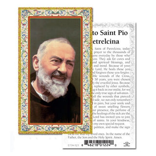100-Pack - St Pio Of Pietrelci Holy Card