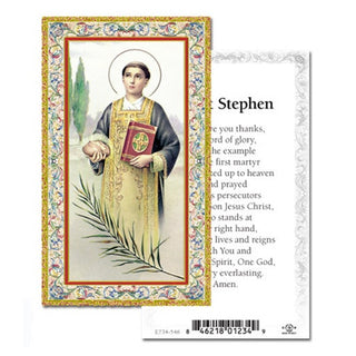 100-Pack - St Stephen Holy Card
