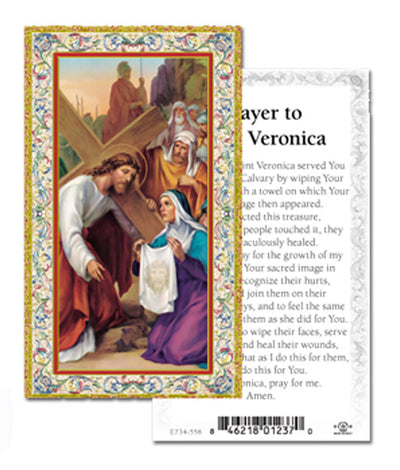 100-Pack - St Veronica Holy Card