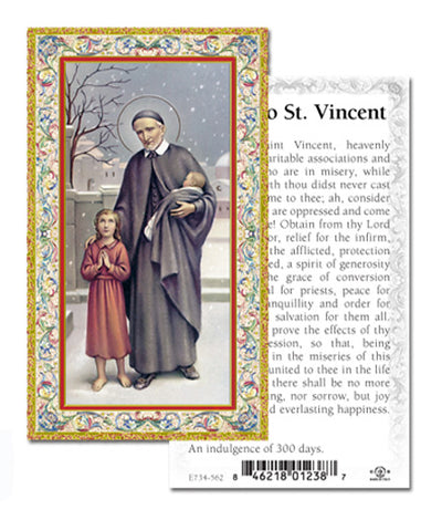 100-Pack - St Vincent De Paul Holy Card
