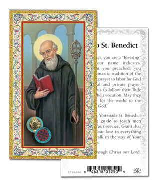 100-Pack - St Benedict Holy Card