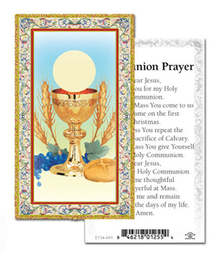 100-Pack - Communion Prayer Holy Card