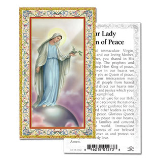 100-Pack - Our Lady Queen Of Peace Holy Card