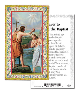 100-Pack - St John The Baptist Holy Card