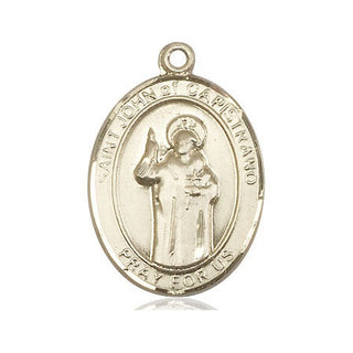 14kt Gold Filled Saint John of Capistrano Medal Engraved Catholic Saint Jewelry