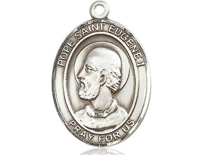 Sterling Silver Pope St Eugene I Medal | Large | Engravable