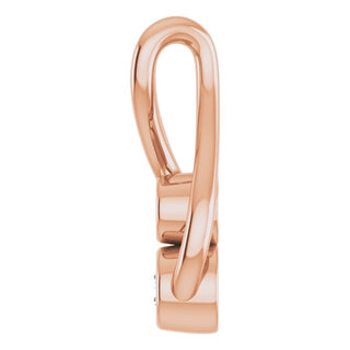 14K Rose .07 CTW Natural Diamond Hold You Forever Pendant