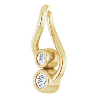 14K Yellow .07 CTW Natural Diamond Hold You Forever Pendant