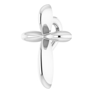 Sterling Silver 10x7.72 mm Cross Pendant