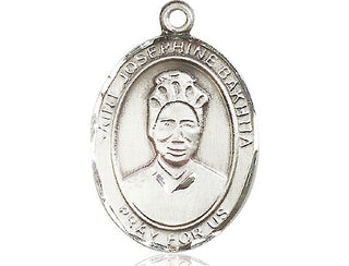 Pewter Saint Josephine Bakhita Medal Engraved Catholic Saint Jewelry